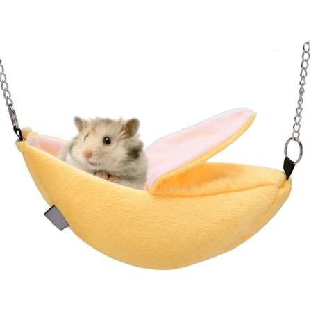 Hamsterbananbo, varmt og hyggeligt, gul