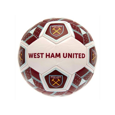 West Ham United FC Crest Fotboll 3 Vit/Claret Röd