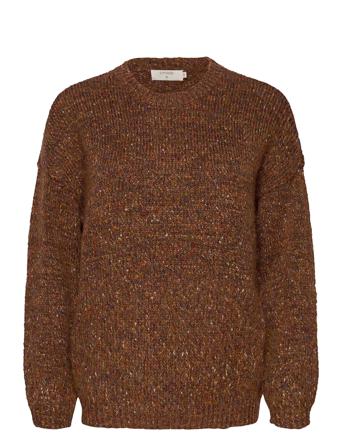 Crkiara Oz Jumper Pullover Brun Cream