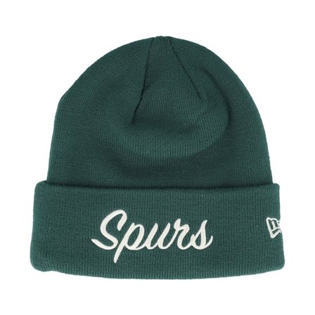 New Era - Tottenham Hotspur Seasonal Script Dark Green Beanie Cuff Green Beanie - Football @ Hatstore