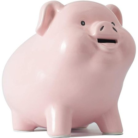 PIG WORLD Piggy Bank for Adults Must Break to Open, Ceramic,Girls Boys Money Box Coin Jar,Pink Mini Safe for Kids,Savings Bank for Adults,alcancias de