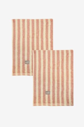 Redlunds - Brighton frotté 50x70 2-pack - Rosa - Handdukar - 50X70 - Från Homeroom