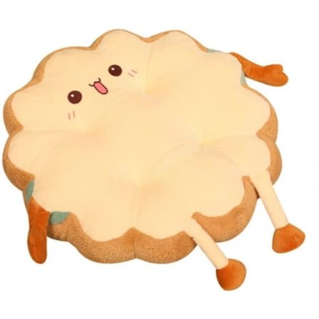 Brödform Kattkudde Förhöjd och förtjockad Kattsäng Katt- och hundkudde inomhus Katt- och hundkudde Creative Bread Bit Katt- och hundmadrass (rund)