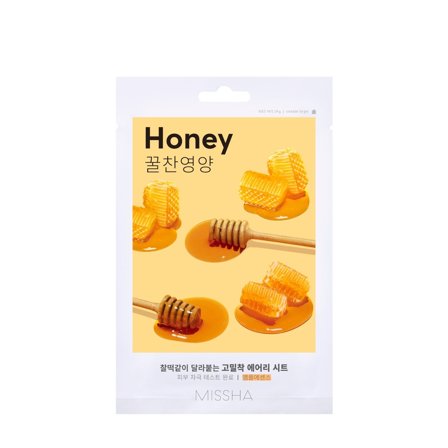 MISSHA Mask Airy Fit Sheet Honey 19g - Maschera Illuminante viso