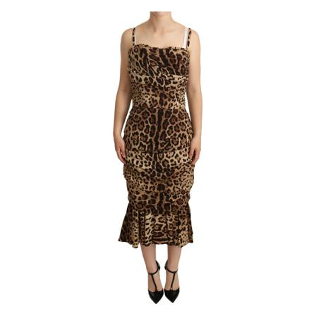 Dolce & Gabbana Maxi Dresses , Bruin , Dames , Maat: L Maxi jurken