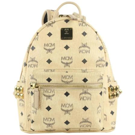 MCM Pre-owned, Pre-owned Backpacks Beige, Dames, Maat:ONE Size