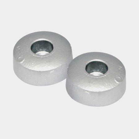 Ânodo de zinco 1852-Marine, para hélice, compatível com hélice Flex o flod, Ø16 mm/Ø31.7 mm, embalagem com 2