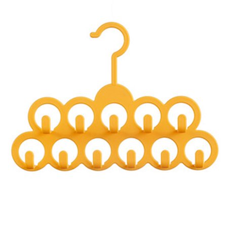 Slinga Scarf Hängare halkfri Multifunktionsgarderob Organisation Förvaringshållare För Scarf Herr Slips Dam Sjal 11 öglor