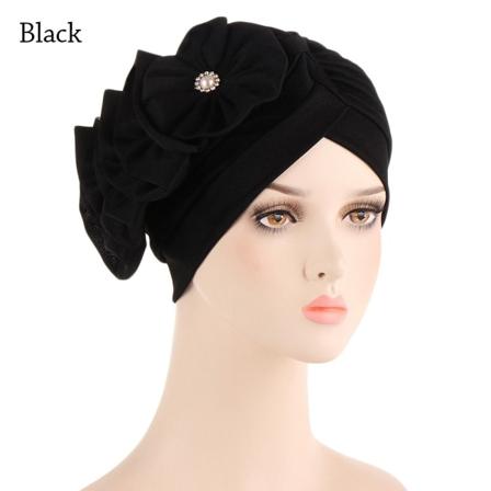 Turban Scarf Islamisk Inre Hijab Kepsar SVART - on stock black