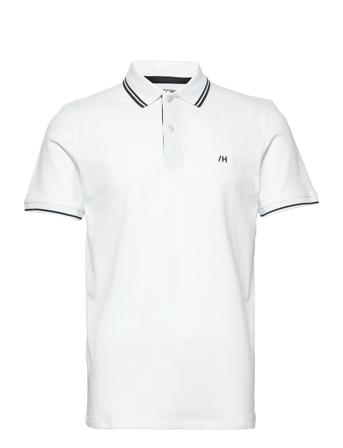 Slh Aze Sport Ss Polo W Polos Short-sleeved Vit Selected Homme