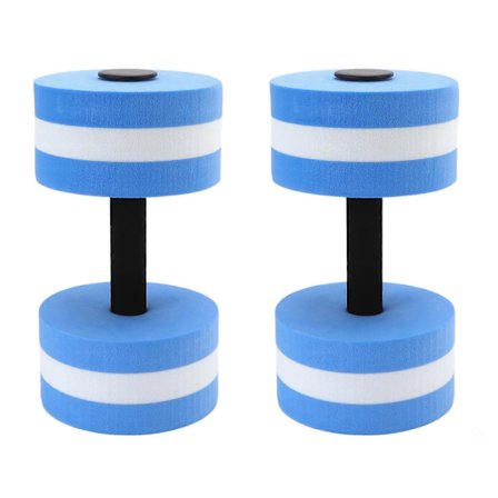 PCS EVA Vatten Flytande Hantel Yoga Träning Vatten Skum Hantel Fitnessverktyg för Män Kvinnor Barn Blå