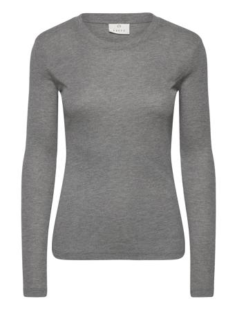 Karonia Ls T-Shirt Grey Kaffe