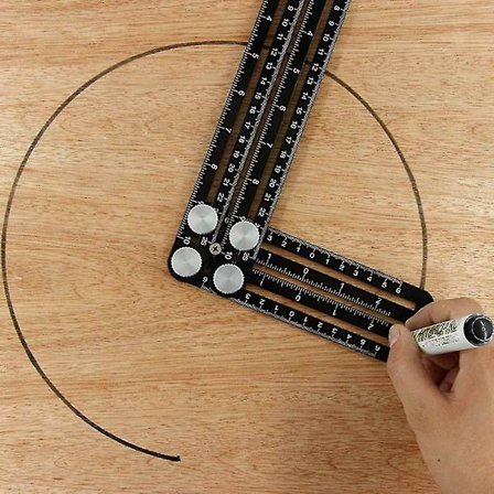 Sekskantet vinkelmåler i aluminiumlegering