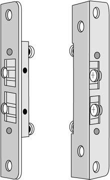 ASSA 353355-57 Sikkerhetssluttstykke plant, Dør- & vindusbeslag