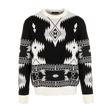 Alanui, Round-neck Knitwear Zwart, Heren, Maat:S