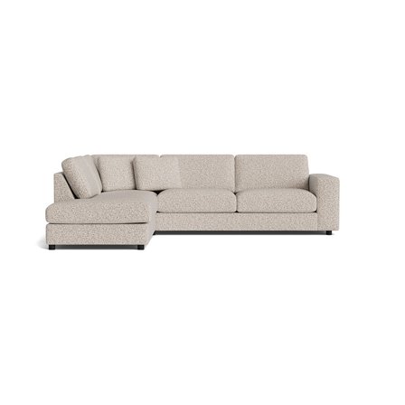 Oasis Ecksofa, links, Puente Hell Greige, modernes Design, meliertes Muster, bequeme Polsterung, L-Form Sofa für Wohnzimmer, Höhe 79cm