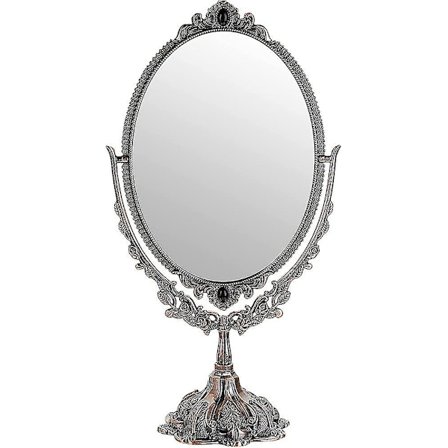 Sminke Speil Vintage Dekorativ Ovalt Og Dobbeltsidig Speil For Bord Gave