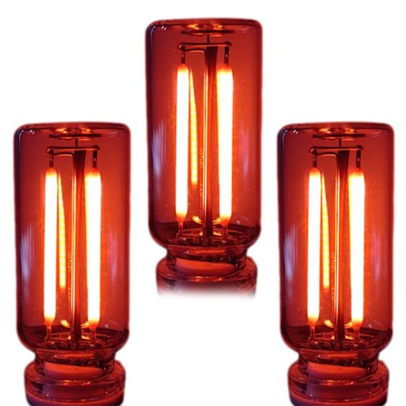 Bil USB Nattlys Pære Berøringsdimbar Bil Interiør Ambient Lys Retro Mini Grensesnitt Nattlys