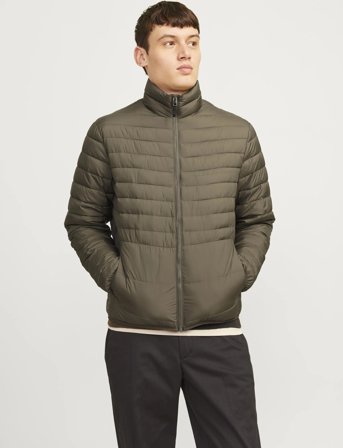 Jack & Jones Jjestate Packable Puffer Collar Noos - Khaki green - S