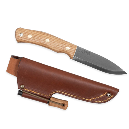 Casström No.10 Swedish Forest Knife Sleipner puukko kipinäraudalla, Oak/Scandi
