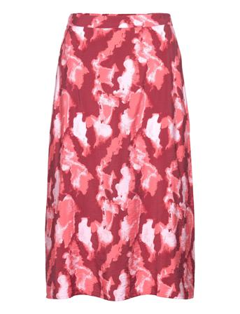 Mschmagnella Ladonna Skirt Aop Pink MSCH Copenhagen