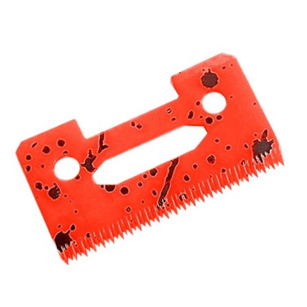 Barber Clipper Keramisk Blade Hårtrimmer Kutterhode RØD