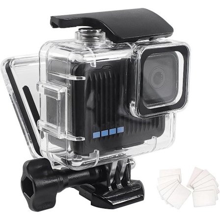 Lämplig för 148 FT/45M Undervattens Vattentätt Dyk Hus Gopro Hero, Skyddande Dyk Hus med Fäste Hero 4K Tillbehörssats