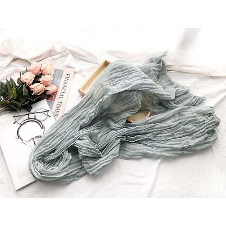 Bomull Linsjal Herrer Dame Sjal Skjerf - Lysegrønn