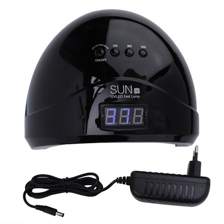 48W UV LED-lampa nageltorkare Dubbel ljuskälla Gel Polish Lamp Light Manikyr Härdning Svart