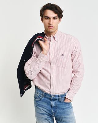 GANT - Oxfordskjorte med bankerstriper i regular fit - Herre - M