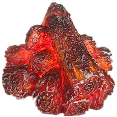 1 stk Brændende Kul LED Lampe Kunstig LED Pejs Realistisk Log Træ Glødende Brændende Flamme Flammeløs Pejslys Til Hjem Indendørs Stue