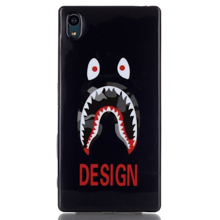 Sony Xperia Z5 TPU Skal Monster Eyes Teeth Design