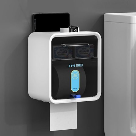 Toiletpapirholder Opbevaringsstativ HVID DOBBELT LAG DOBBELT LAG