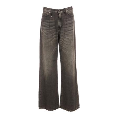 R13, Wide Jeans Szary, Kobieta, Rozmiar: W27