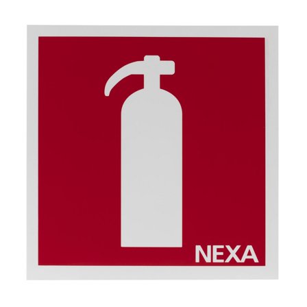 NEXA Skylt Brandsläckare 20x20cm - Lyreco - Skyddsutrustning - Brandsäkerhet - Brandskyltar