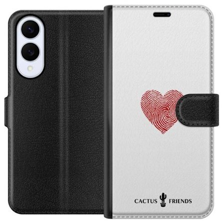 Yhteensopiva Lompakkokotelo Samsung Samsung Galaxy S25 Edge Cactus and Friends - Fingerprint Love