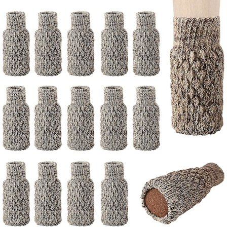16 stk. Antislip Stolbensokker, Stolben, Stolben, Strikkede Stolben til at Beskytte Gulvet