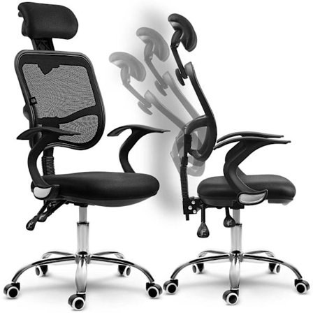 Ergonomisk Kontorsstol med Mikronät - Sofotel Ryga Svart