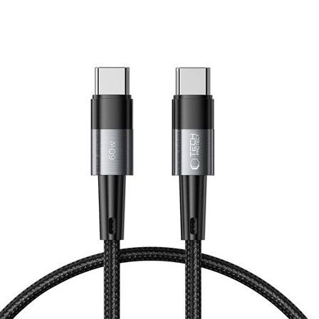 Tech-Protect UltraBoost USB-C / USB-C PD-kabel 60W 3A 0,25m - Grå