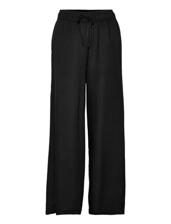 Pants Moss Black Leveälahkeiset Housut Musta DEDICATED