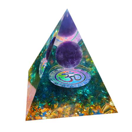 Ametist Pyramid Dekorativ Obsidian 4# Blue