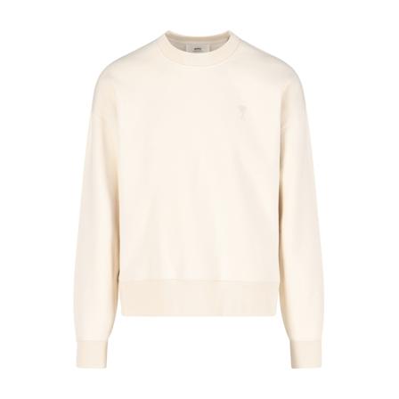 Ami Paris, Sweatshirts Biały, unisex, Rozmiar: S