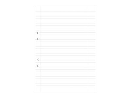 Lösblad A4, vitt 70g hålat papper, linjerat 8,5mm 500/fp - Lyreco - Skola och förskola - Förbrukning skola häften - Lösblad och arbetsblad
