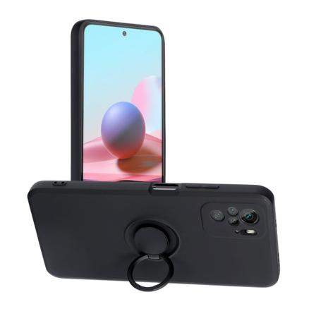 Forcell Ringhållare Silikon Skal Till Redmi Note 10/10s - Svart