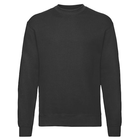 Fruit Of The Loom Classic Drop Shoulder Sweatshirt L Svart