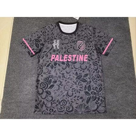 25-26 Palestino Sort Special Edition Uniform Fodbold T-shirt S-2XL