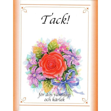Tack! för din vänskap och kärlek 9789179992651
