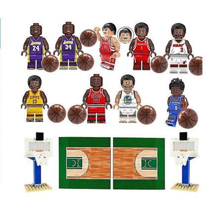 Basketball Building Block Set Basketball Star Kobe Jordan Minifigure
