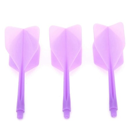 2BA Standard Form Lilla Gjennomsiktig Integrert Dart Skaft og Flights Sett med 3 Anti-Break