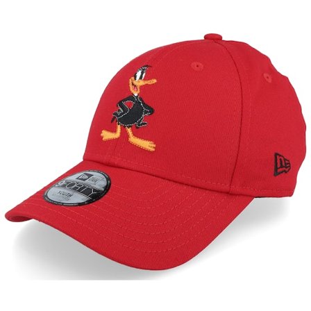New Era - Röd adjustable Keps - Kids Looney Tunes 9FORTY Daffy Duck Red Adjustable @ Hatstore